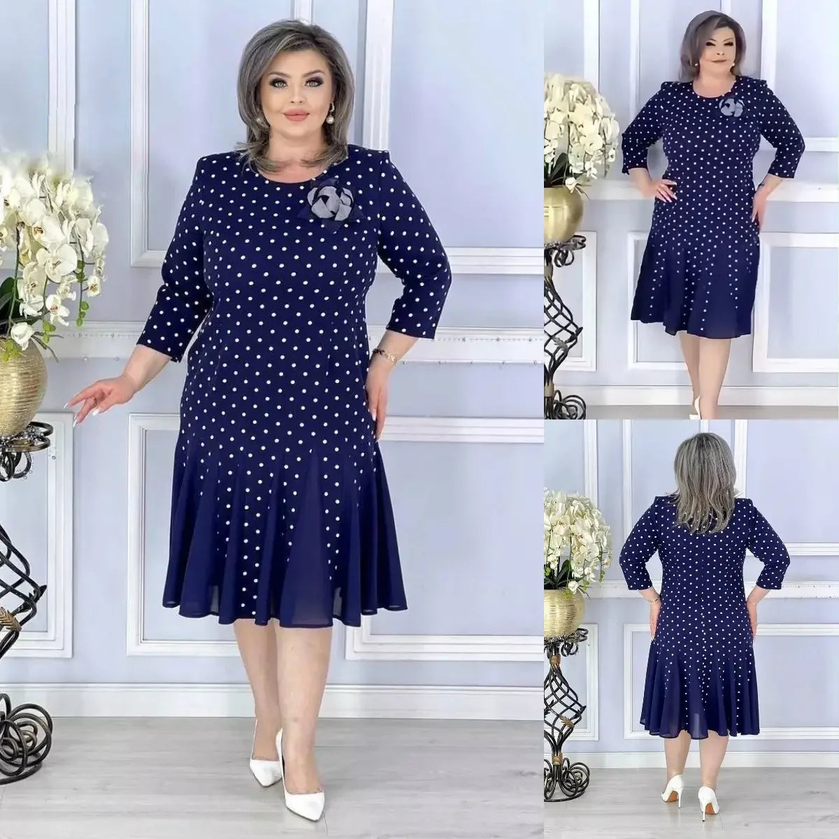 Zofia™ | Elegancka sukienka w kropki