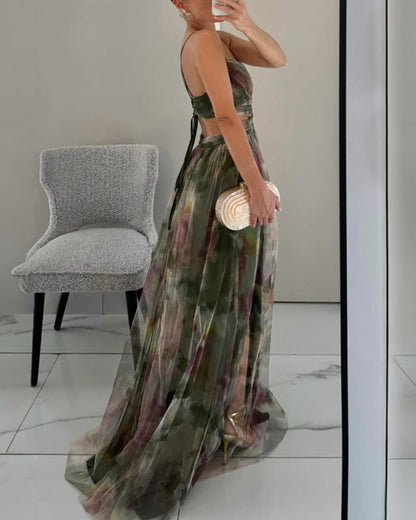 La Scintilla™ | Długa sukienka Maxi Eleganza Floreale