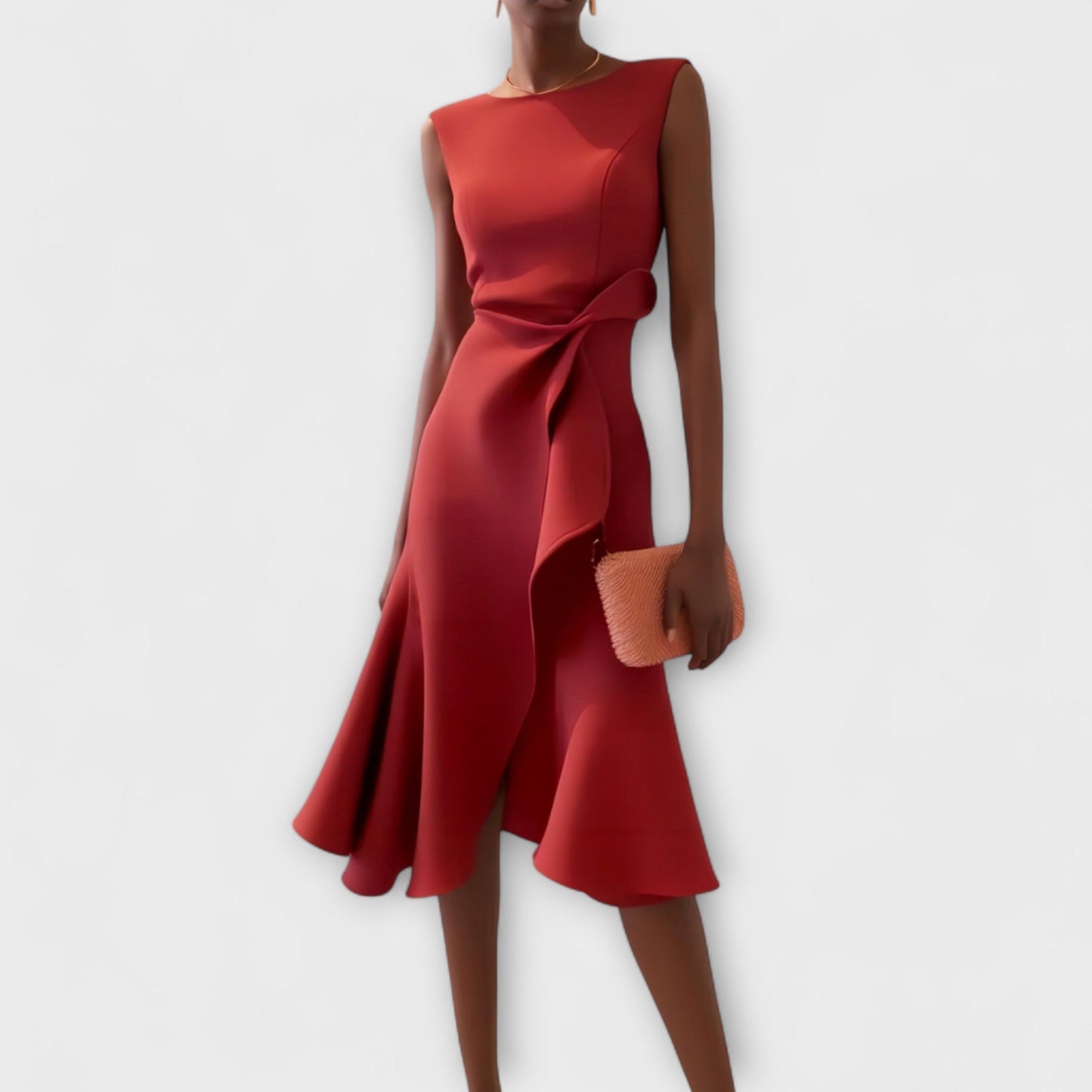 Darlene™ | Elegancka sukienka midi z asymetrycznym dołem