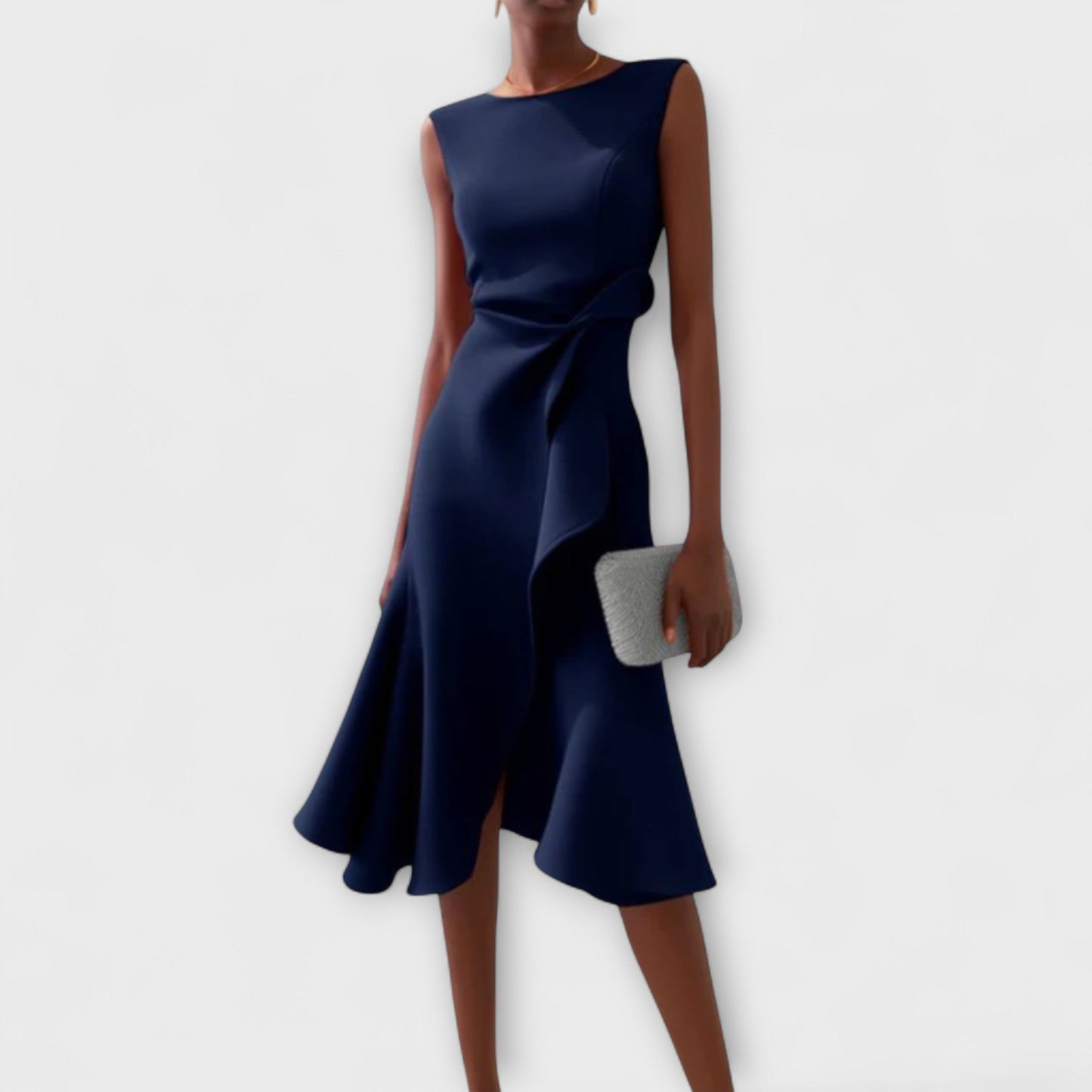 Darlene™ | Elegancka sukienka midi z asymetrycznym dołem