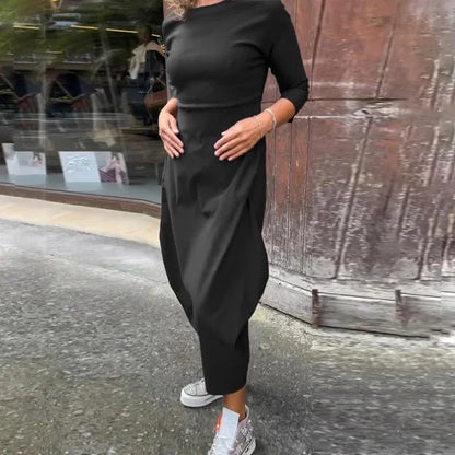 ✨ Sukienka Laura™ – elegancka sukienka z kieszeniami i długim rękawem