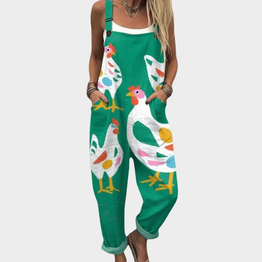 Zuzanna | Kombinezon z printem