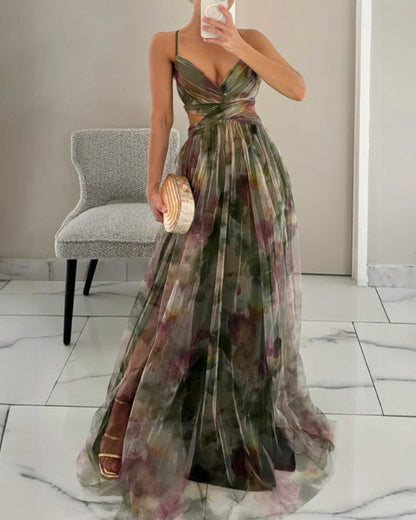 La Scintilla™ | Długa sukienka Maxi Eleganza Floreale