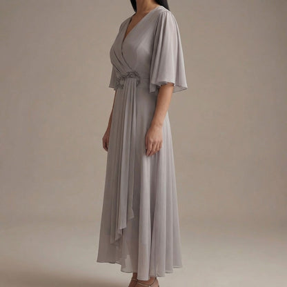 Ewelina | Elegancka sukienka szyfonowa