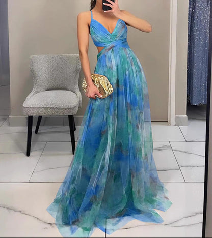 La Scintilla™ | Długa sukienka Maxi Eleganza Floreale